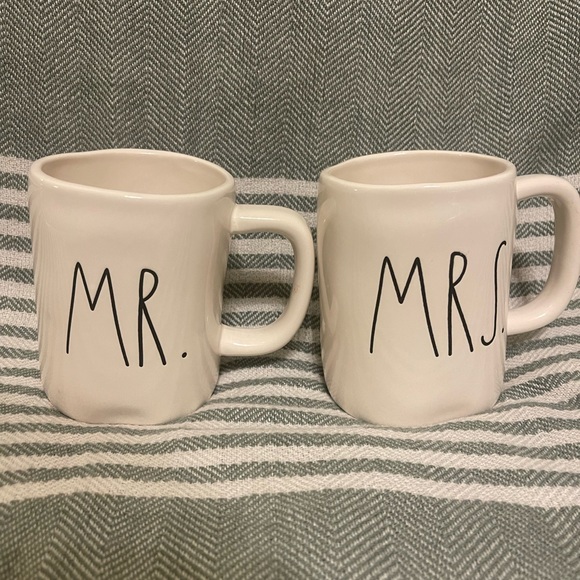 Rae Dunn Mr. & Mrs. Coffee Cup Set - Picture 1 of 5